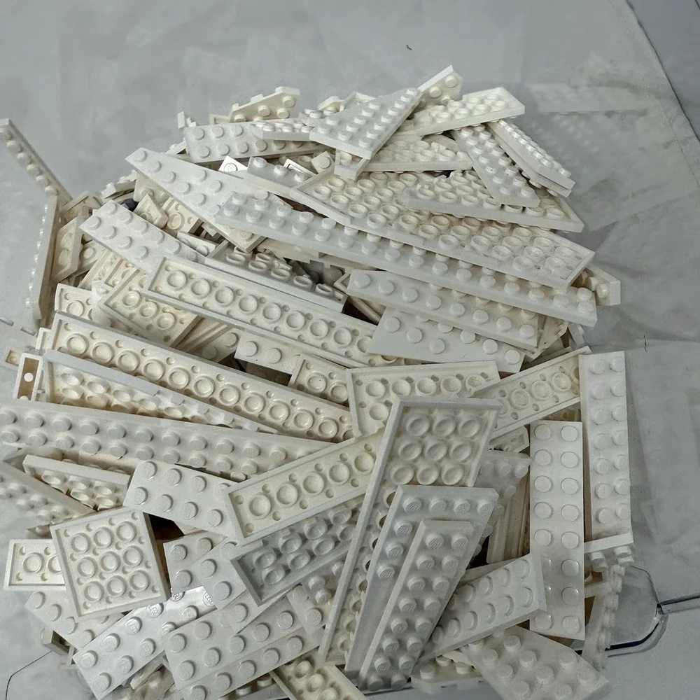 LEGO‎ White Plates & More  Bulk Lot – 2 Lb 1.1oz  Bag Sorted by Color
